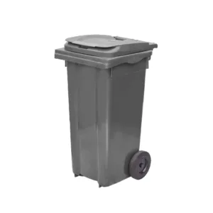 Plastik Çöp Konteyneri Gri 240 Litre