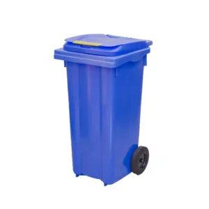 Plastik Çöp Konteyneri Mavi 240 Litre