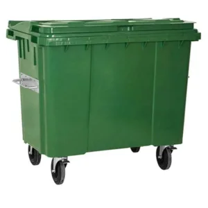 Plastik Çöp Konteyneri Yeşil 1100 Litre