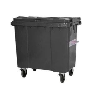 Plastik Çöp Konteyneri Gri 660 Litre
