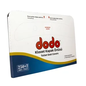 Klozet Kapak Örtüsü 250 Yaprak x 10 Paket